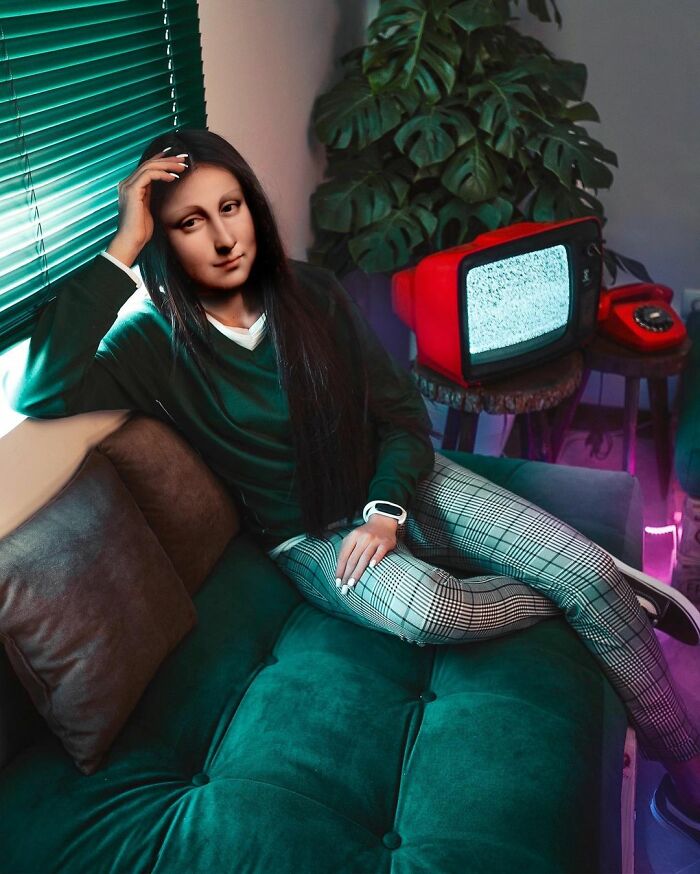 Mona Lisa, Frida Kahlo & Vincent Van Gogh : Nowadays, Outside The Frame