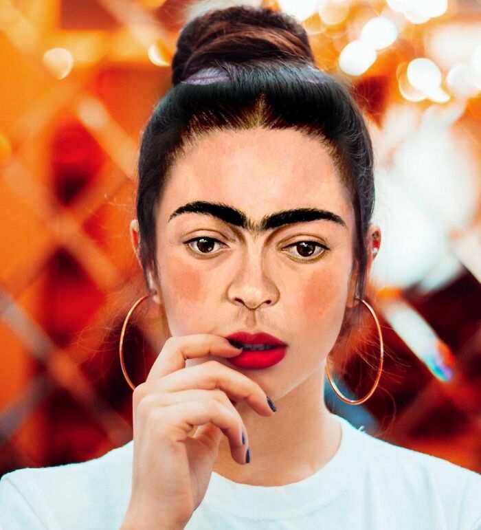 Mona Lisa, Frida Kahlo & Vincent Van Gogh : Nowadays, Outside The Frame