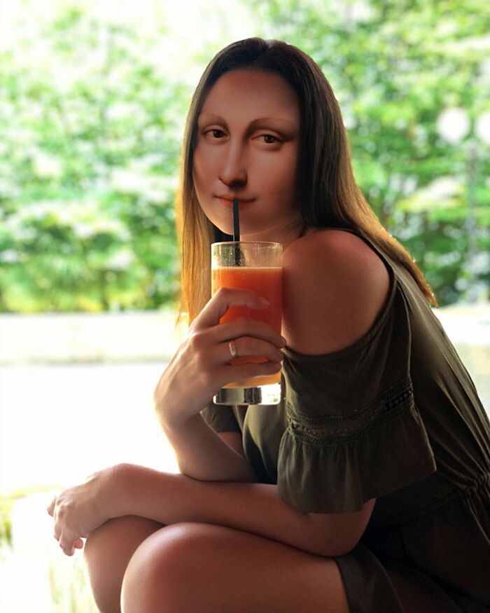 Mona Lisa, Frida Kahlo & Vincent Van Gogh : Nowadays, Outside The Frame