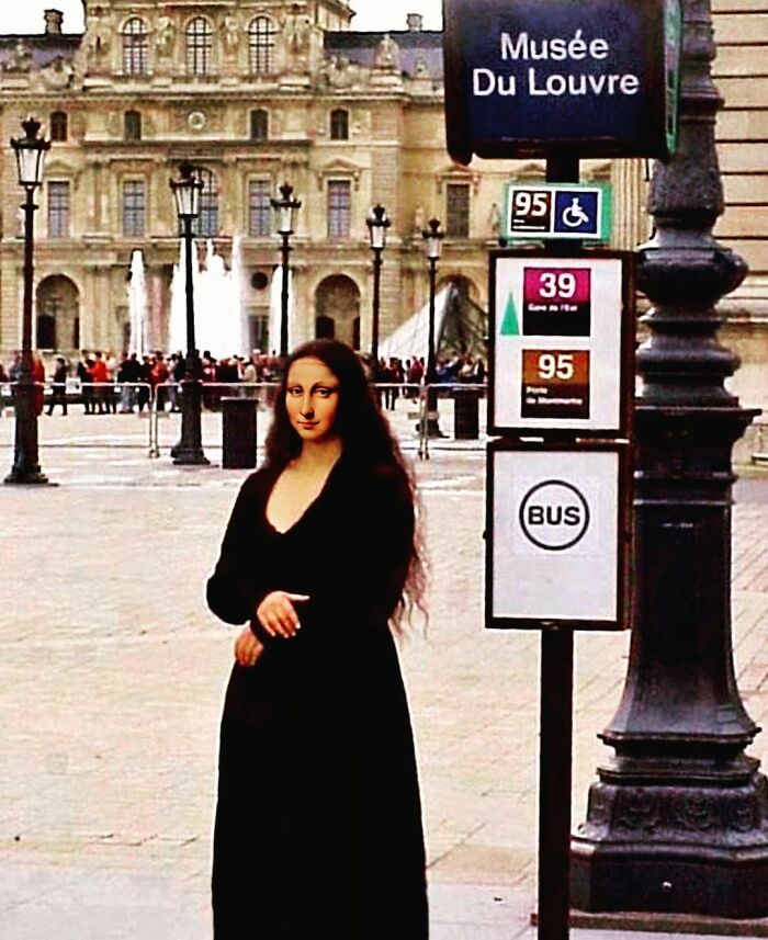 Mona Lisa, Frida Kahlo & Vincent Van Gogh : Nowadays, Outside The Frame