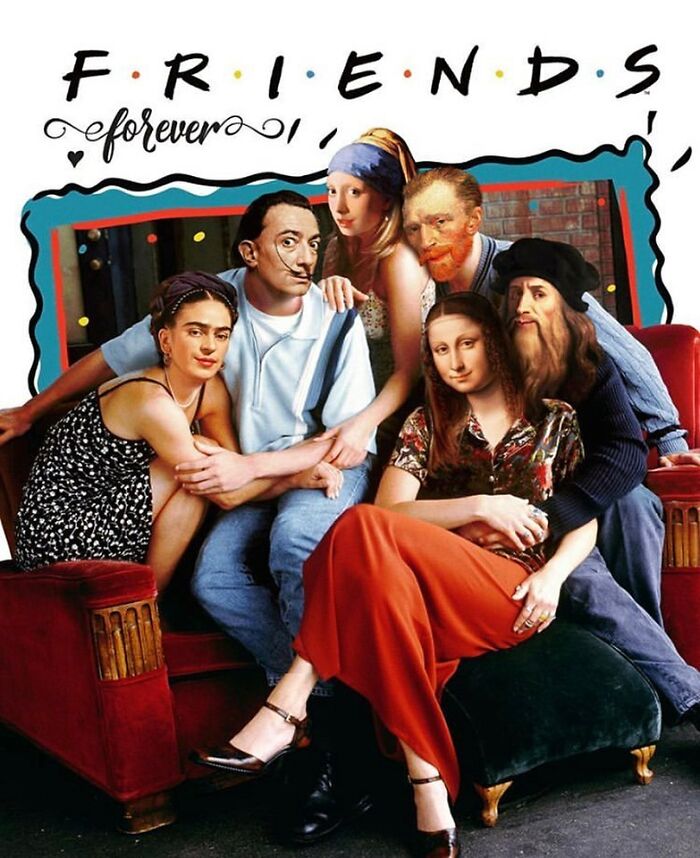 Mona Lisa, Frida Kahlo & Vincent Van Gogh : Nowadays, Outside The Frame