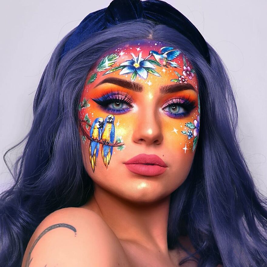 I Use Makeup To Create Art On My Face (107 Pics) .