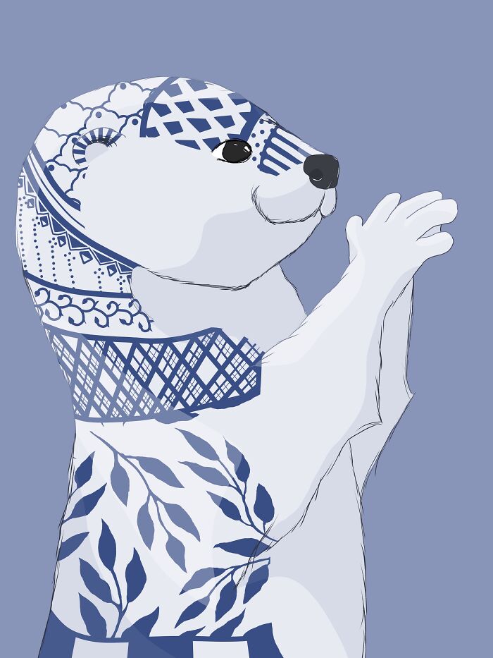 Lil Happy Otter!!! I Hope You Like Him (Insta: @talis.artwork)