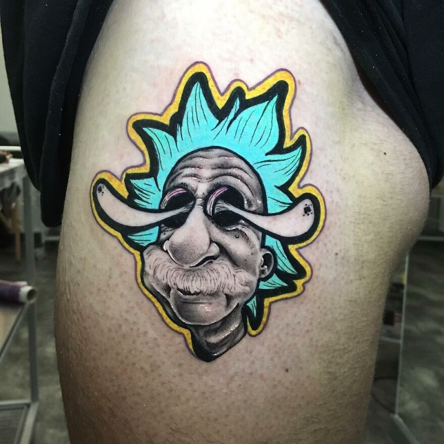 The French Tattoo Artist Produces Fantastic Tattoos In The Mixture Of 2 Styles