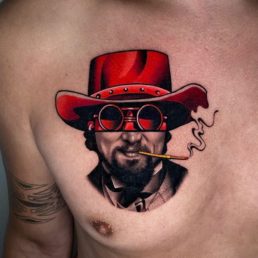 The French Tattoo Artist Produces Fantastic Tattoos In The Mixture Of 2 Styles