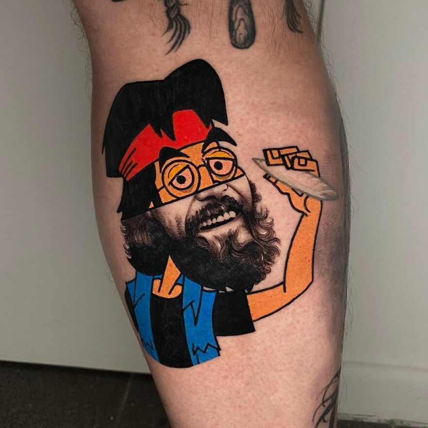 The French Tattoo Artist Produces Fantastic Tattoos In The Mixture Of 2 Styles