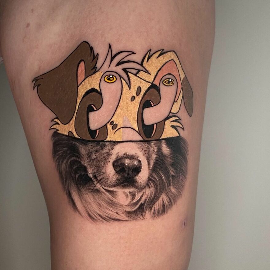 The French Tattoo Artist Produces Fantastic Tattoos In The Mixture Of 2 Styles