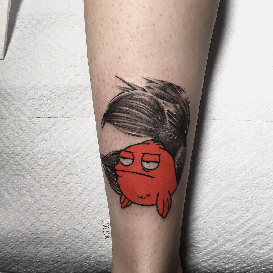 The French Tattoo Artist Produces Fantastic Tattoos In The Mixture Of 2 Styles