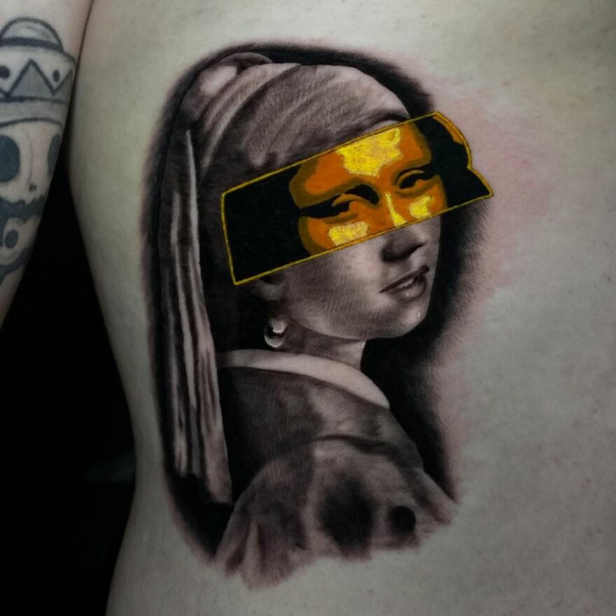 The French Tattoo Artist Produces Fantastic Tattoos In The Mixture Of 2 Styles