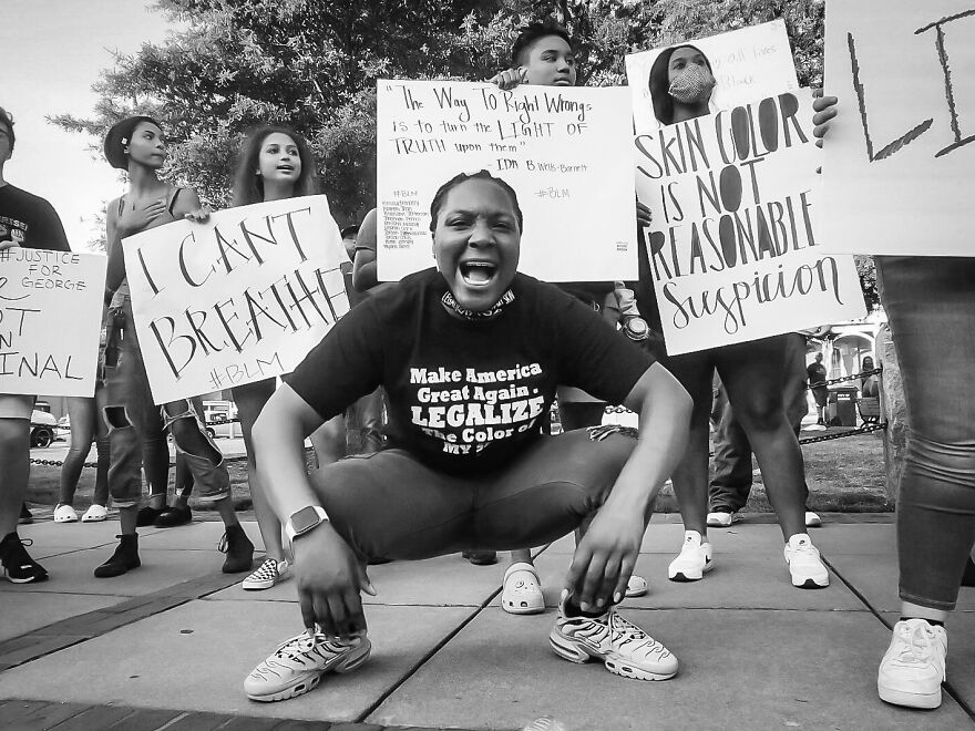 Photojournalism, 1st Place: Small Town Protest By Stephanie Calabrese