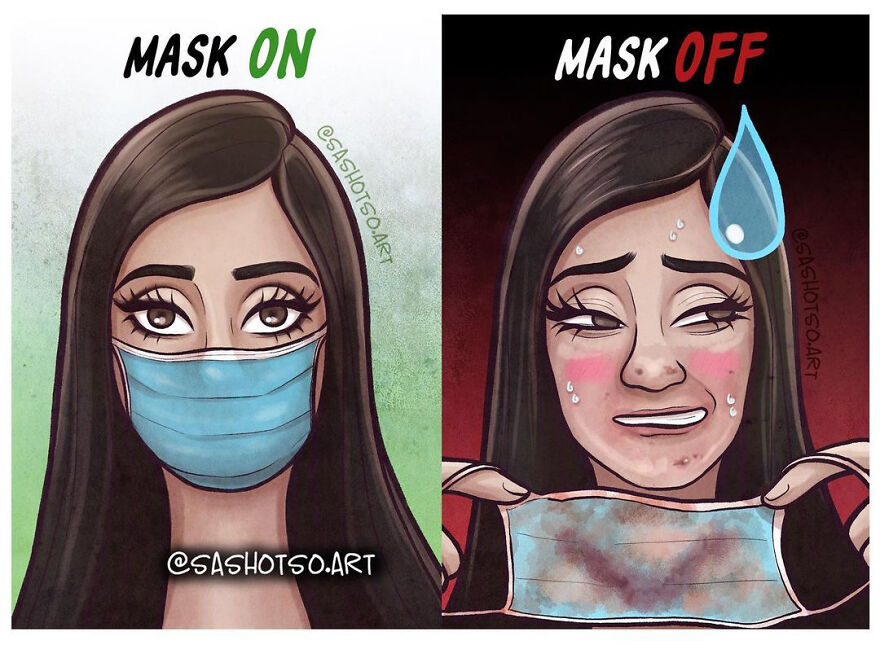 Funny-Comics-Everyday-Life-Relationships-Girl-Problems-Sasha-Tsoysashotso-Art