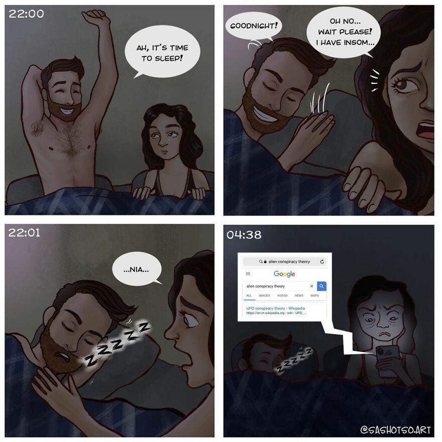 Funny-Comics-Everyday-Life-Relationships-Girl-Problems-Sasha-Tsoysashotso-Art