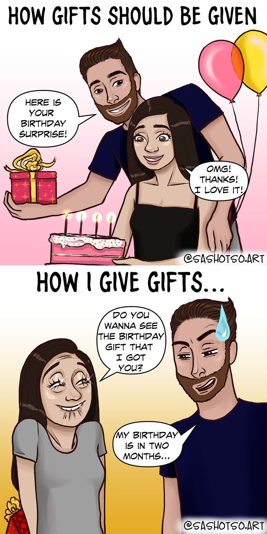 Funny-Comics-Everyday-Life-Relationships-Girl-Problems-Sasha-Tsoysashotso-Art