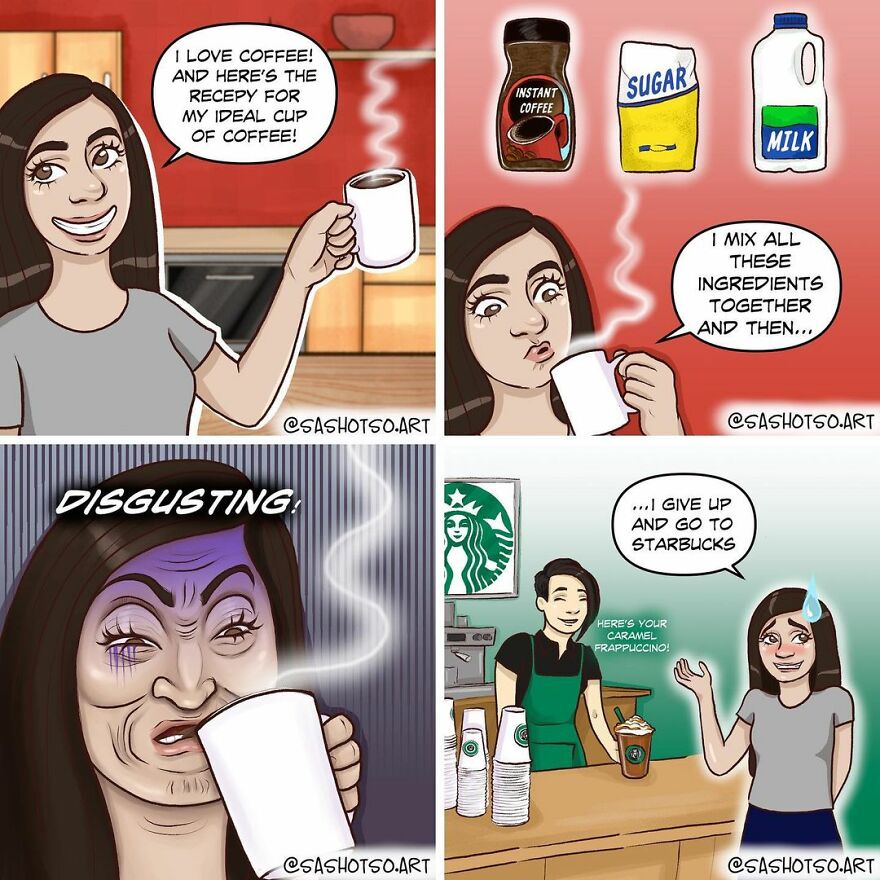 Funny-Comics-Everyday-Life-Relationships-Girl-Problems-Sasha-Tsoysashotso-Art