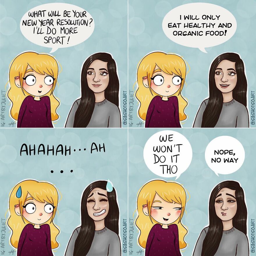 Funny-Comics-Everyday-Life-Relationships-Girl-Problems-Sasha-Tsoysashotso-Art