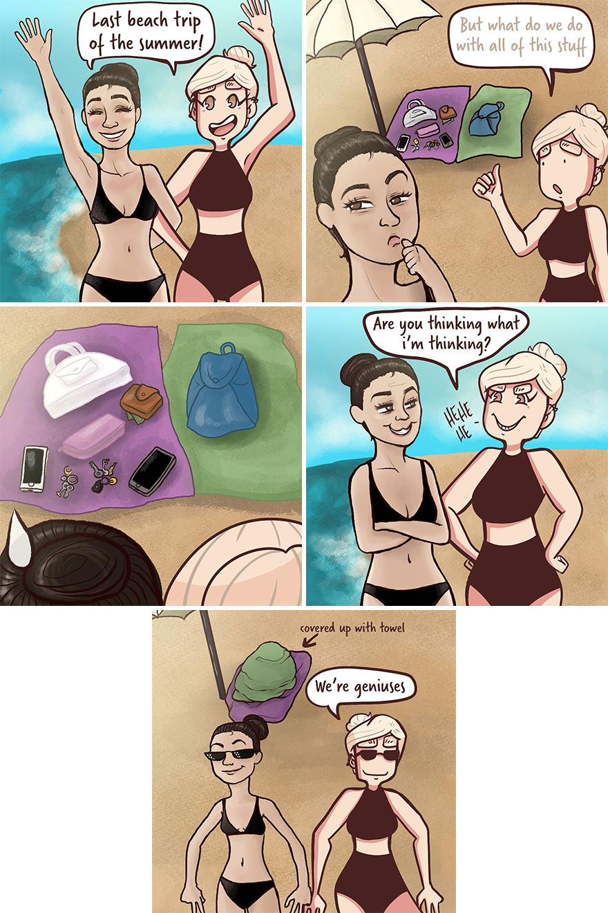 Funny-Comics-Everyday-Life-Relationships-Girl-Problems-Sasha-Tsoysashotso-Art