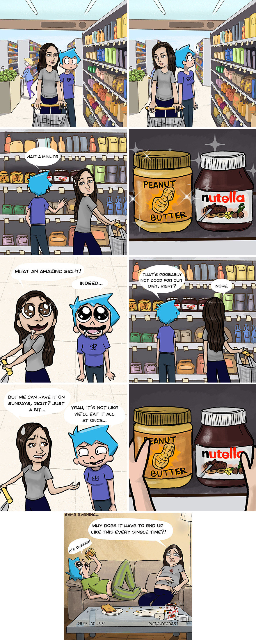 Funny-Comics-Everyday-Life-Relationships-Girl-Problems-Sasha-Tsoysashotso-Art