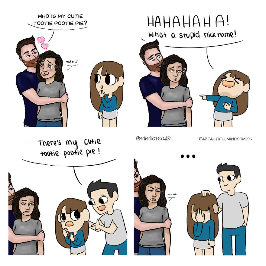 Funny-Comics-Everyday-Life-Relationships-Girl-Problems-Sasha-Tsoysashotso-Art