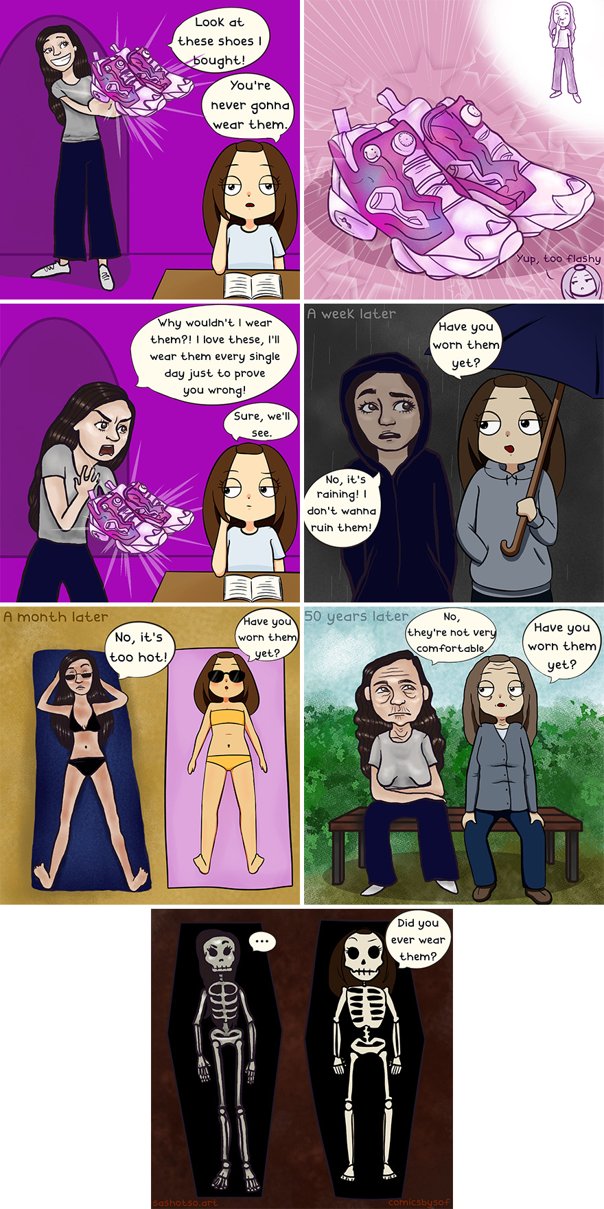 Funny-Comics-Everyday-Life-Relationships-Girl-Problems-Sasha-Tsoysashotso-Art