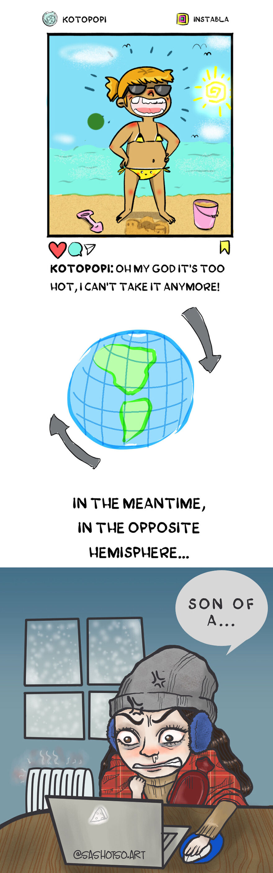 Funny-Comics-Everyday-Life-Relationships-Girl-Problems-Sasha-Tsoysashotso-Art