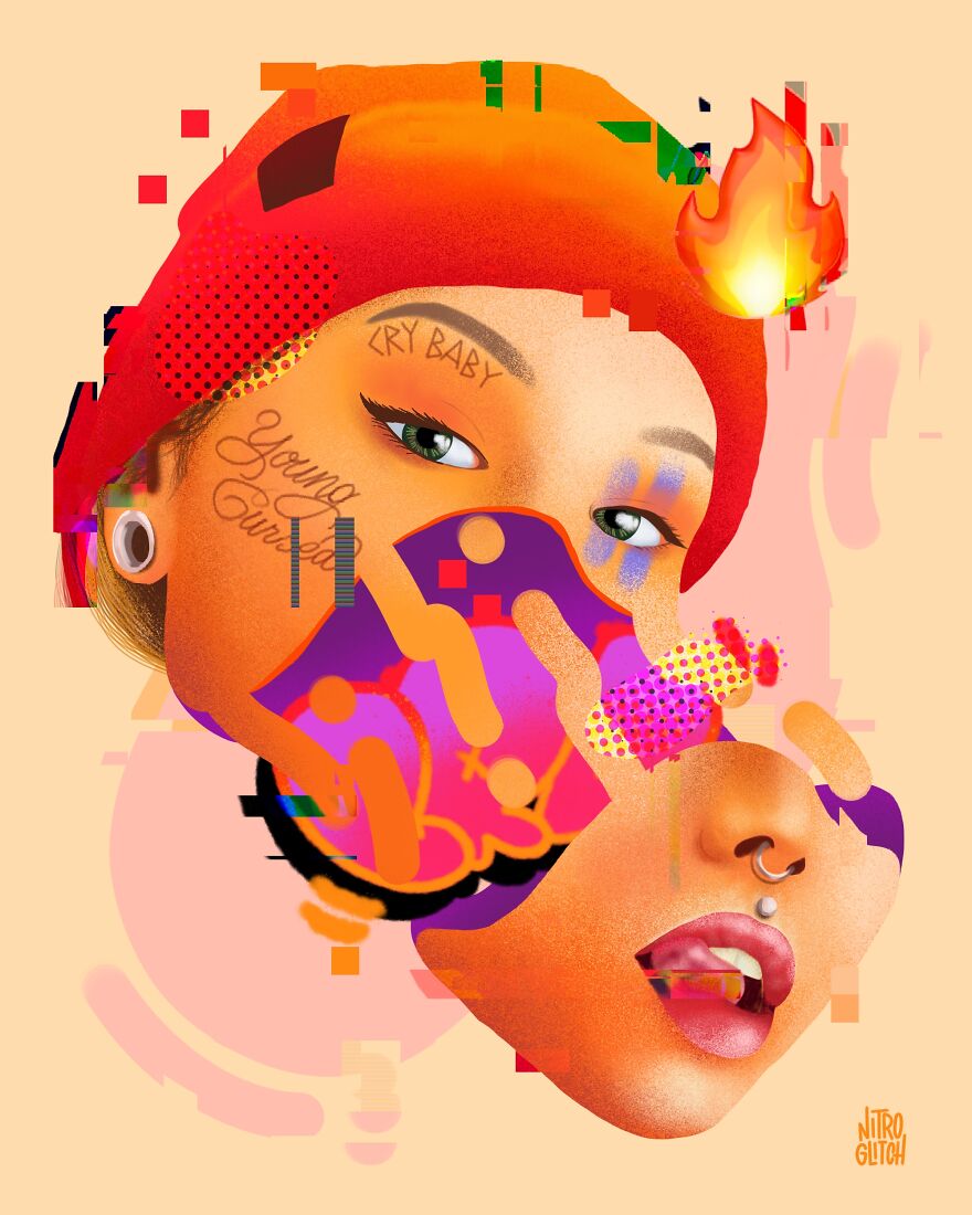 My Digital Mixed Media Portraits