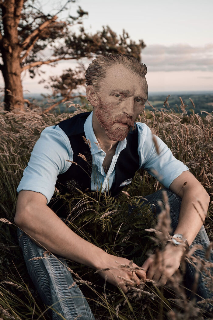 Mona Lisa, Frida Kahlo & Vincent Van Gogh : Nowadays, Outside The Frame