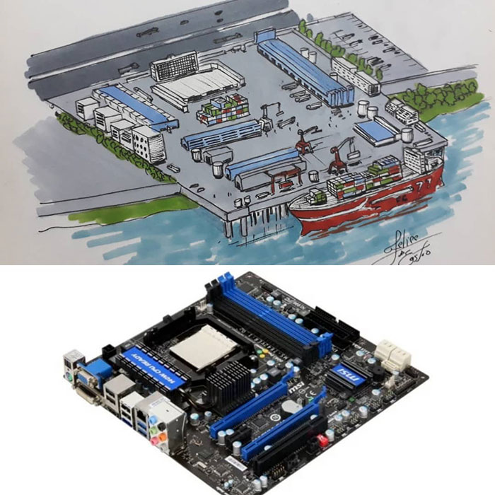 Architecture-Drawings-Everyday-Objects-Transformed-Into-Buildings-Felipe-De-Castro