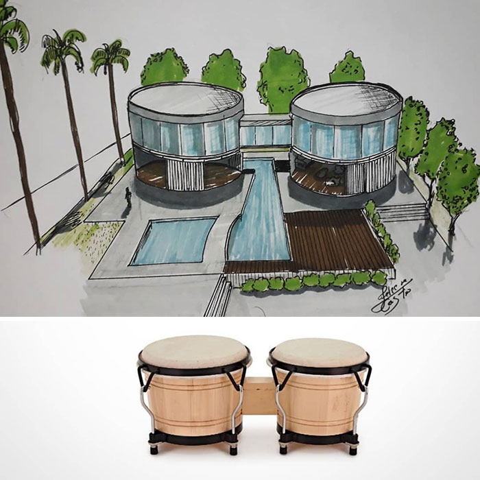 Architecture-Drawings-Everyday-Objects-Transformed-Into-Buildings-Felipe-De-Castro