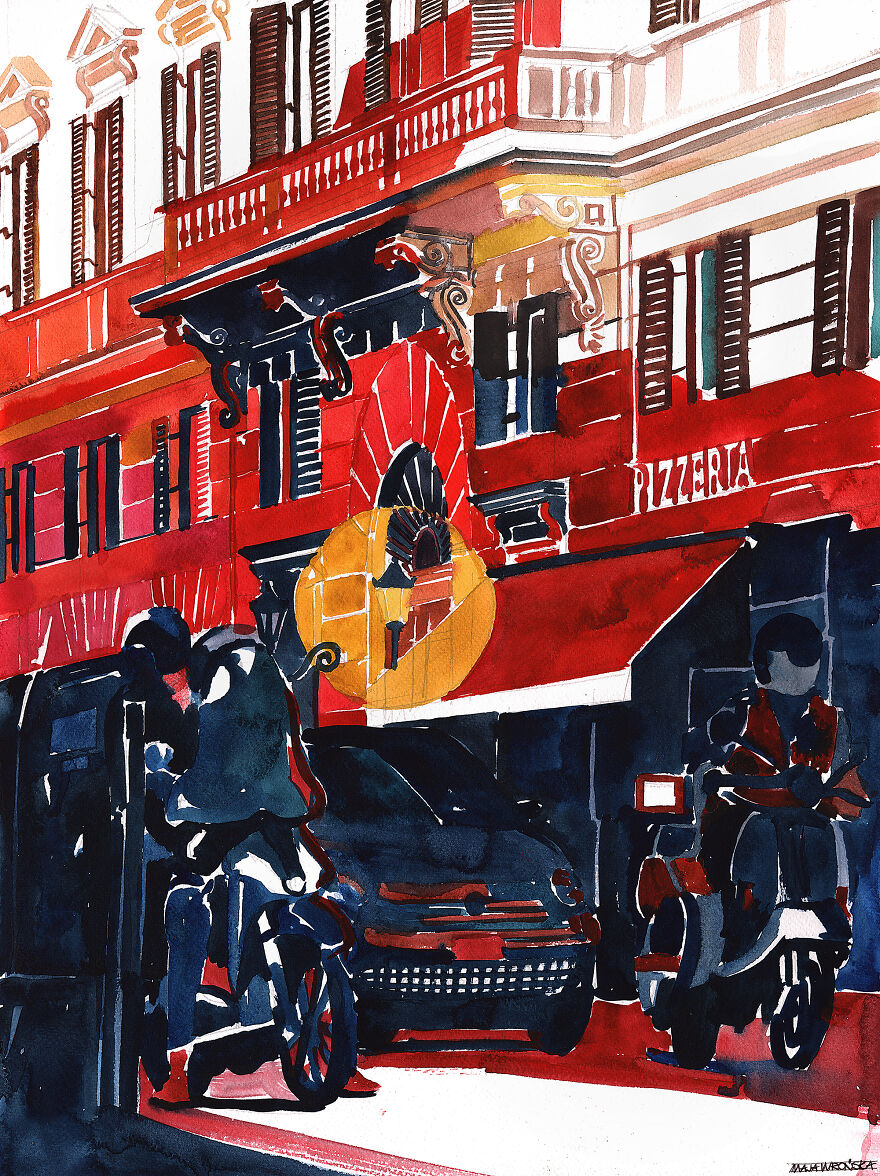 Rome Pizzeria Entrance