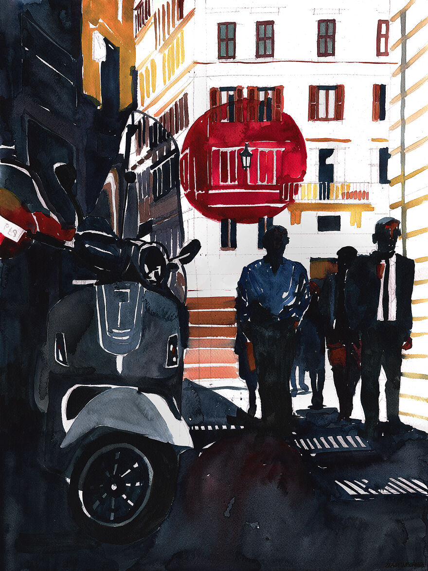 Rome Gelateria Near The Pantheon