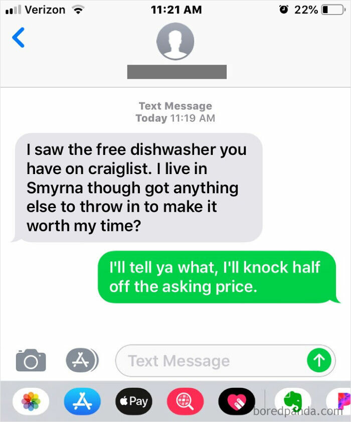 I Was Giving Away A Free Dishwasher On Craigslist And Caught One In The Wild!