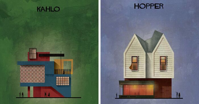 If 30 Iconic Artists Were Architects, As Imagined By Federico BabinaIf 30 Iconic Artists Were Architects, As Imagined By Federico Babina