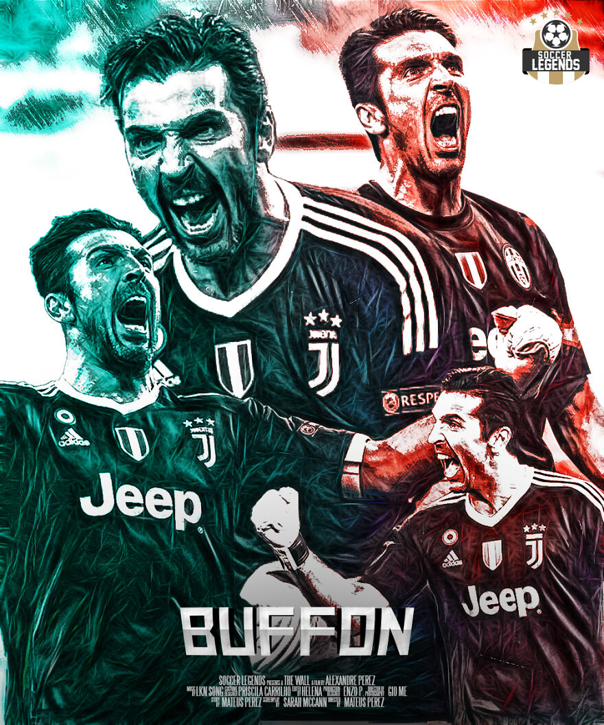 I Created 40 Posters For Legendary Soccer Players