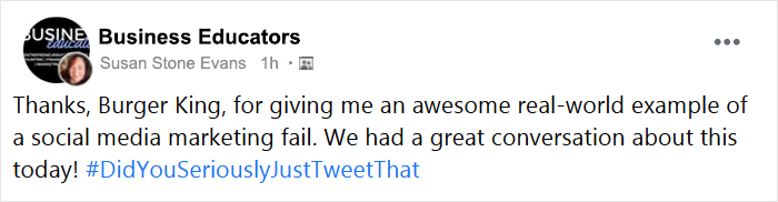 Burger King UK Tweets That ‘Women Belong In The Kitchen’ On International Women’s Day Burger King UK Tweets That ‘Women Belong In The Kitchen’ On International Women’s Day