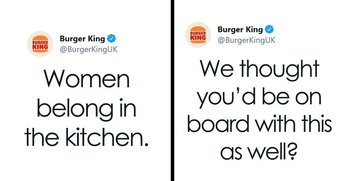 Burger King UK Tweets That ‘Women Belong In The Kitchen’ On International Women’s Day