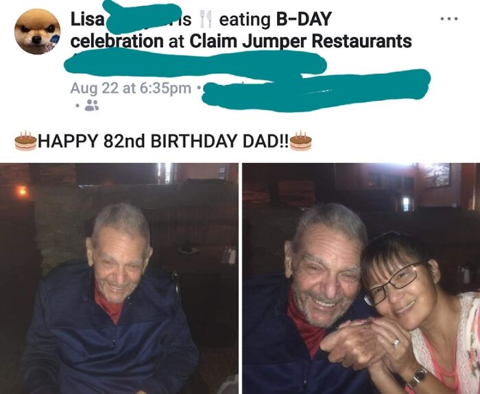 My Dads Last Birthday. He Passed Away 2 Years Ago. I Miss His Smile And Laughter