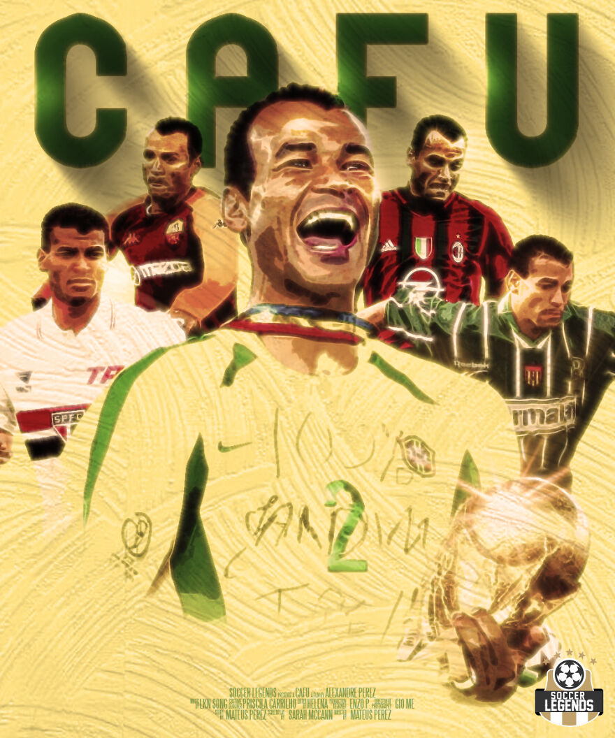 I Created 40 Posters For Legendary Soccer Players
