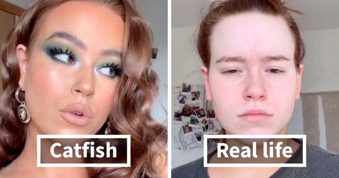 30 People Who Revealed How They Normally Look Vs. How They Make Themselves Look When ‘Catfishing’