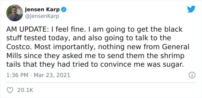 Person Finds Shrimp Tails In His Cinnamon Crunch Cereal, The Company Says It&rsquo;s Just &lsquo;Sugar&rsquo;, People React With Memes