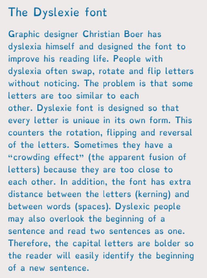 The Dyslexie Font