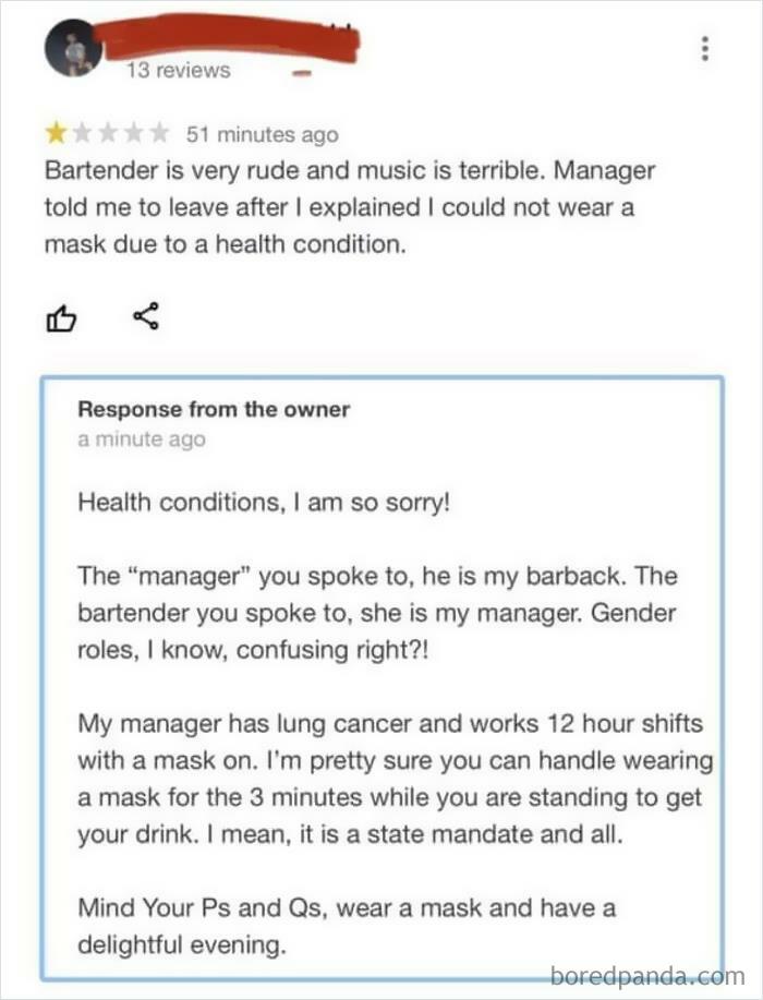 Idk How Restaurants Deal With All The Anti-Masker Bs Right Now