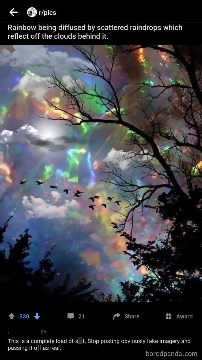 Image Fakery With Bulls**t Explaination