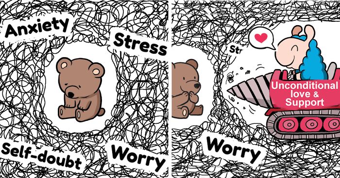 My 45 New Comics About A Blue Llama That Supports His Friends In A Wholesome Way