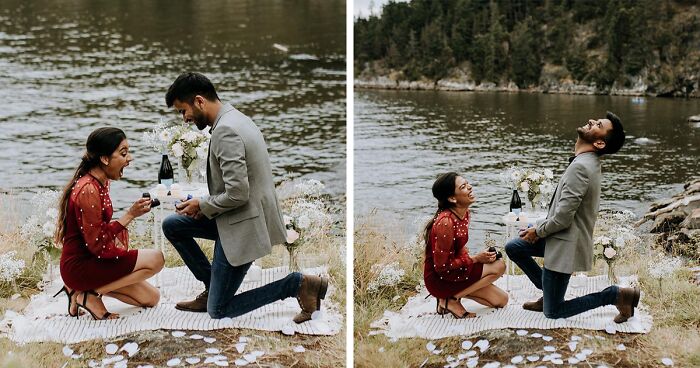 Couple Proposed To Each Other By Accident During This Photoshoot