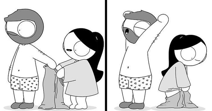 Girlfriend Secretly Illustrates Everyday Life With Her Boyfriend, He Uploads Comics Online And They Go Viral (30 New Pics)