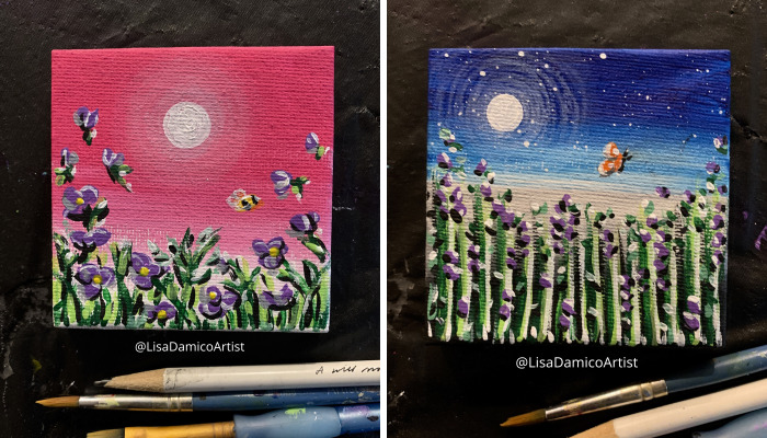 During The Pandemic Winter, I Painted A Miniature Garden