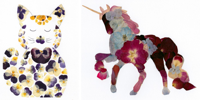 I Make Artwork From Real Pressed Flowers