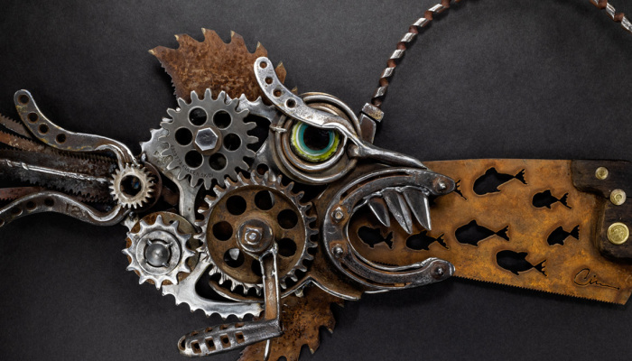 I Start With A Rusty Old Saw And Make Sawfish Art