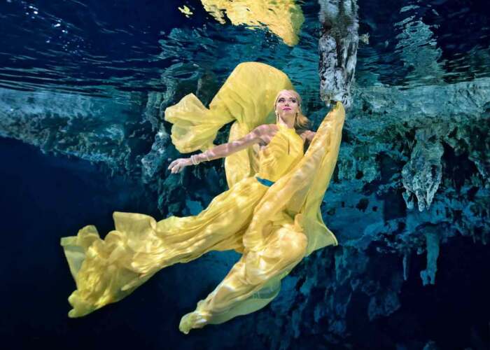 I Realized An Underwater Fashion Photoshoot In A Mexican Cenote