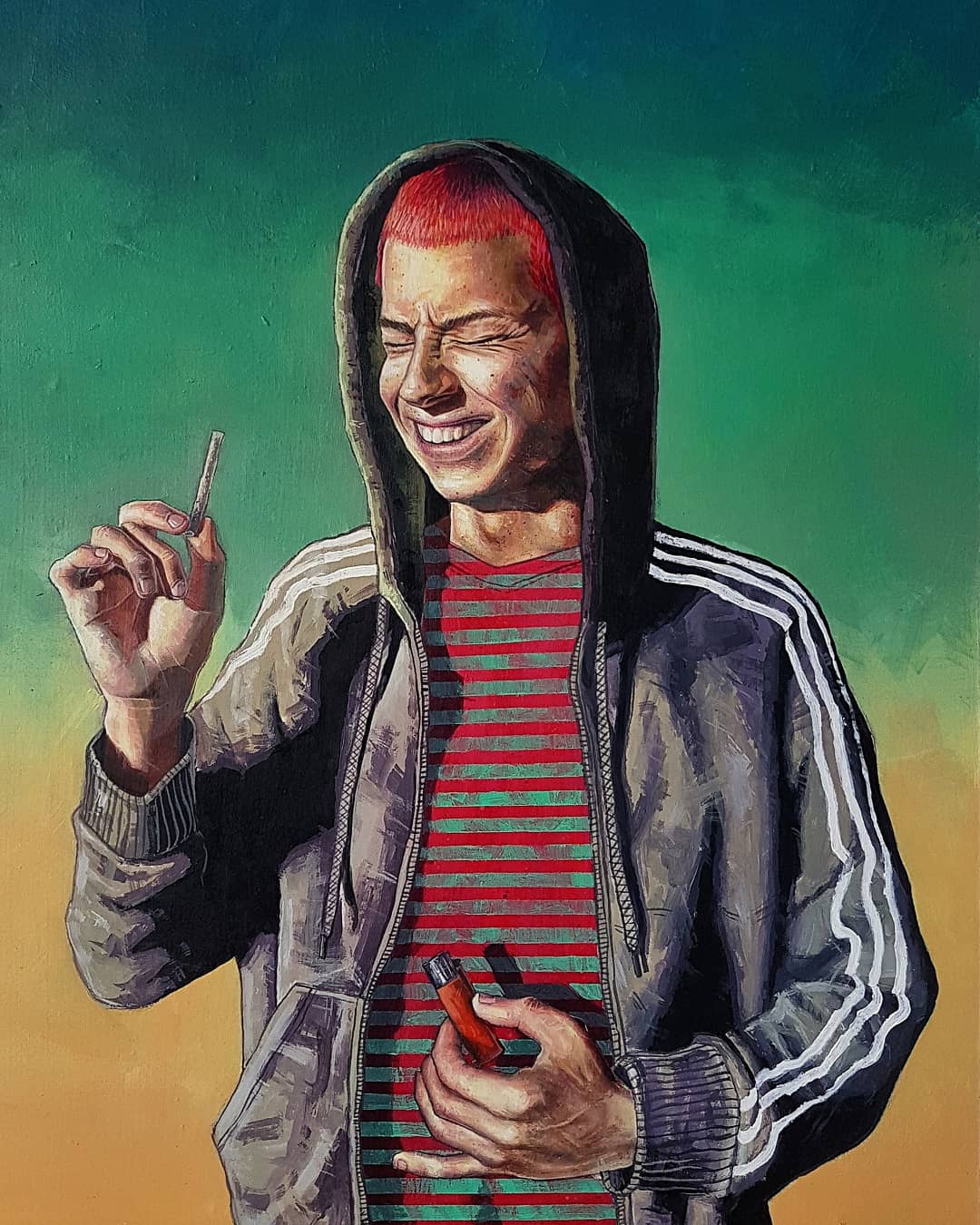 I Painted A Contemporary Version Of An Italian Painting From 1525